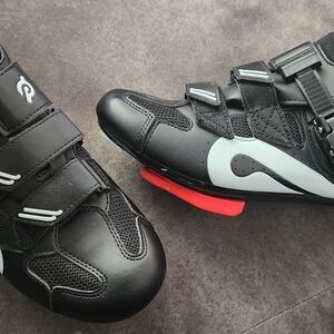 Peloton Black and White Cycling Shoes